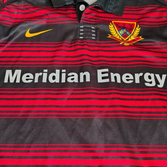 VINTAGE Canterbury Rugby Nike TEAM Jersey Shirt XL New Zealand Union Striped - Picture 3 of 12